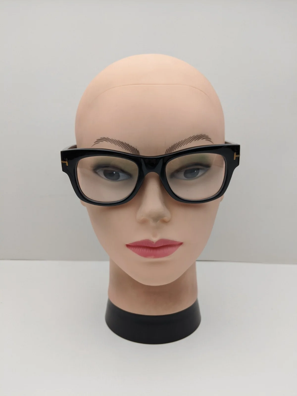 🕶️Made in Italy! Tom Ford N.2 63A Pol. Black Eyeglasses 53/20 145 | EUBOX22🕶️ 2