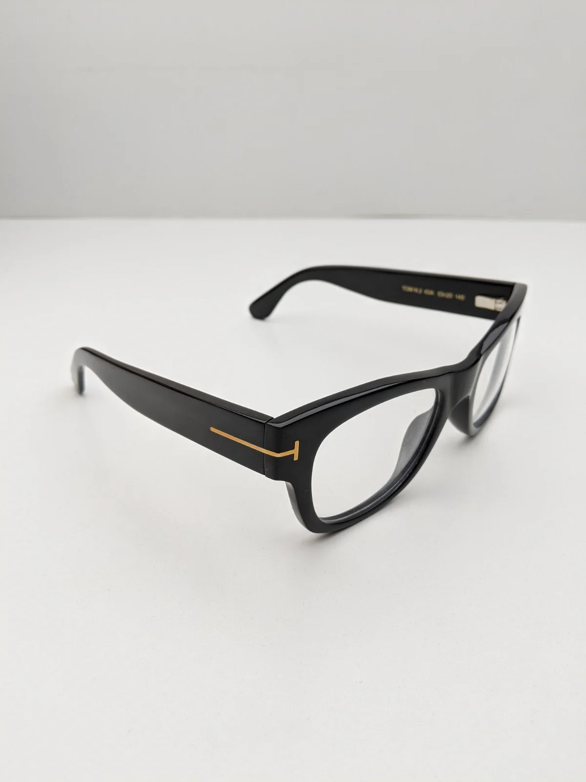 🕶️Made in Italy! Tom Ford N.2 63A Pol. Black Eyeglasses 53/20 145 | EUBOX22🕶️ 3