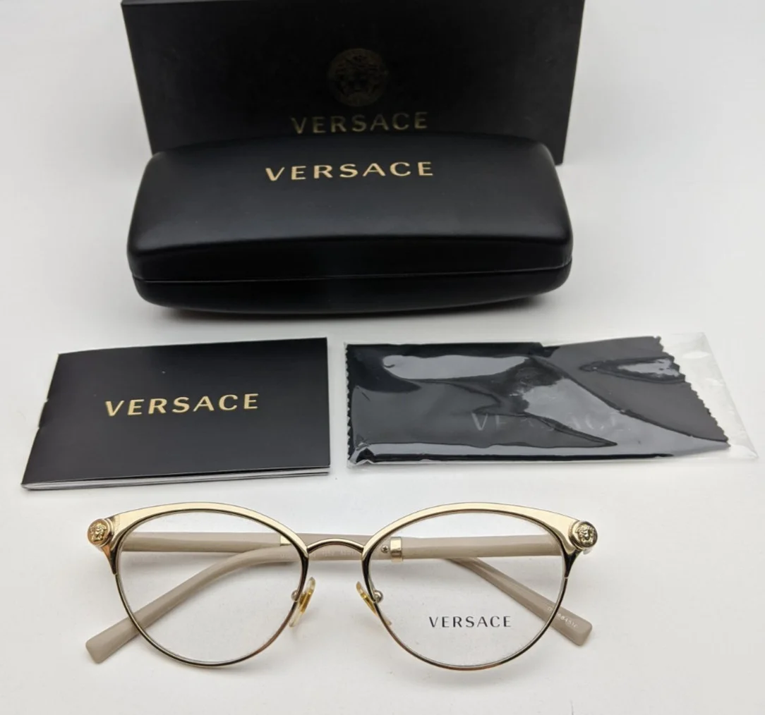 🕶️Made in Italy! Versace MOD.1259-Q 1252 Eyeglasses 52/17 140 /EUBOX3🕶️