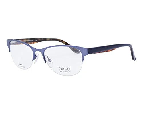Safilo Eyeglasses for Men or Women 1079 013H Gray Burgundy Made in Italy 52-16-1