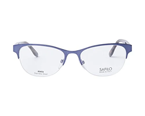 Safilo Eyeglasses for Men or Women 1079 013H Gray Burgundy Made in Italy 52-16-1 2